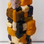 Marina Berdalet - Sèries - Caps i capitells - Família - Plastilina - 30 x 40 cm - 1994