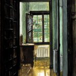 Marina Berdalet - Sèries - apunts i obra del natural - Interior amb finestra - oli sobre tela - 27 x 35 cm - 2002