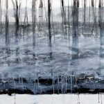 Marina Berdalet - Sèries - Terra - aigua - aire - El ventre de la terra - Paisatge - Oli i tinta xinesa sobre paper -100 x 70 cm - 2008